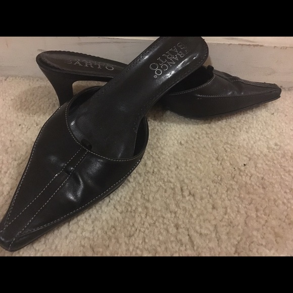 Gently worn Franco Sarto black mule - Picture 1 of 2