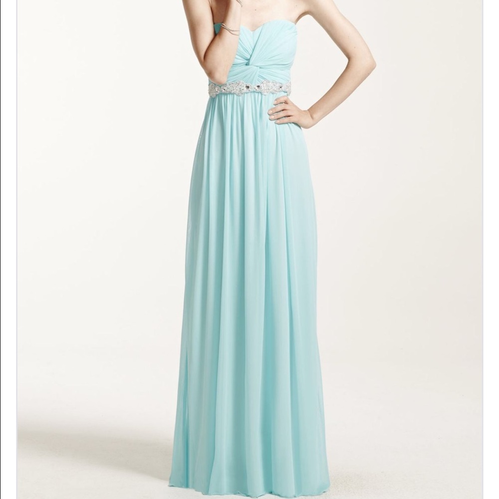 Strapless prom dress