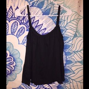 Black Braided Strap Tank Top