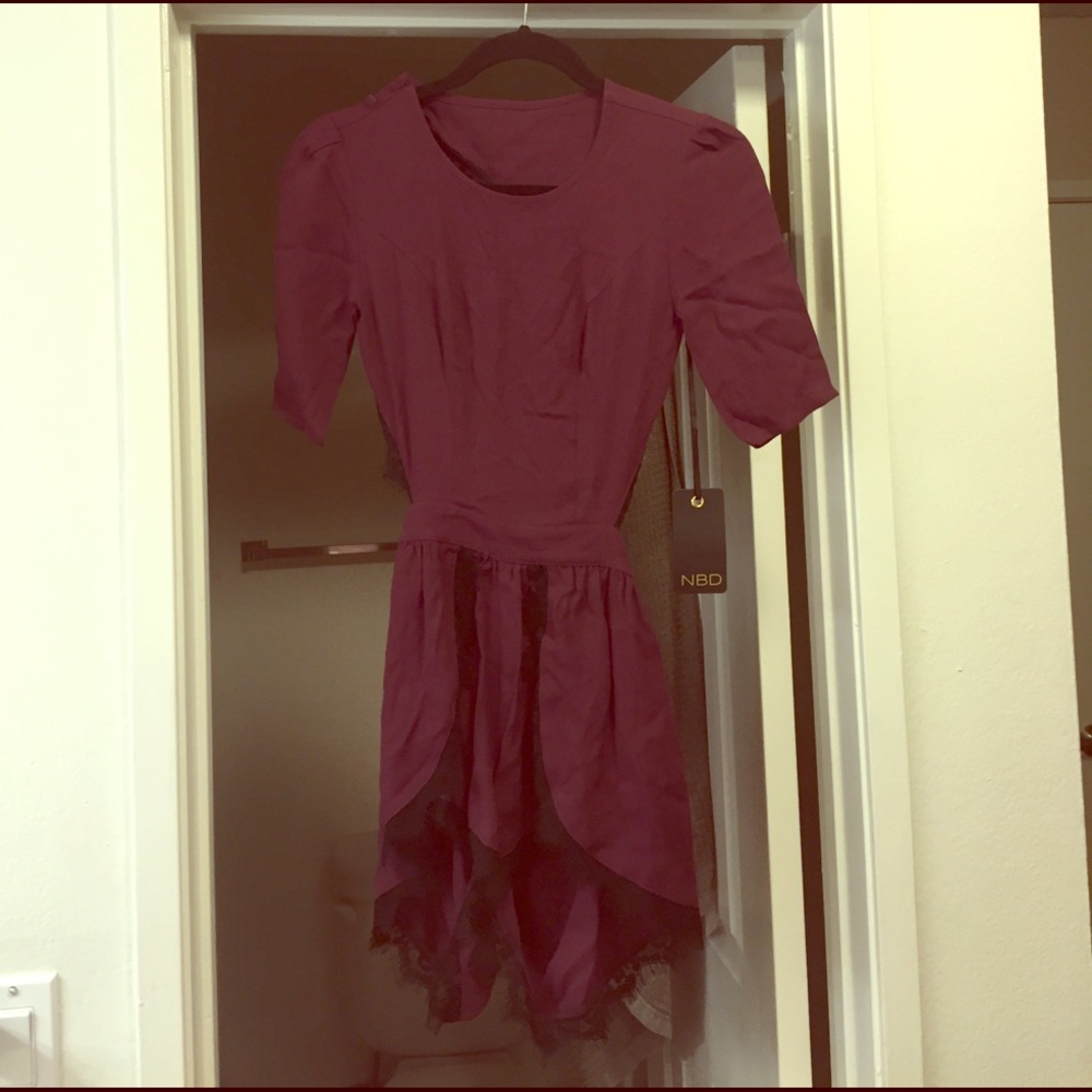 NBD Revolve maroon romper! Tag on, never worn