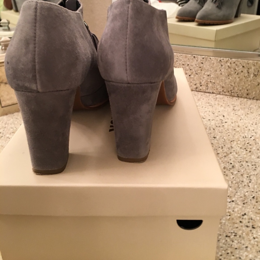 SOLD!!!! NOT FOR SALE!! Grey suede booties! - Picture 3 of 4