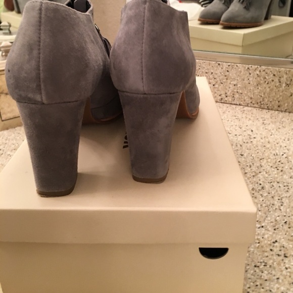 SOLD!!!!  NOT FOR SALE!! Grey suede booties! - Picture 3 of 4