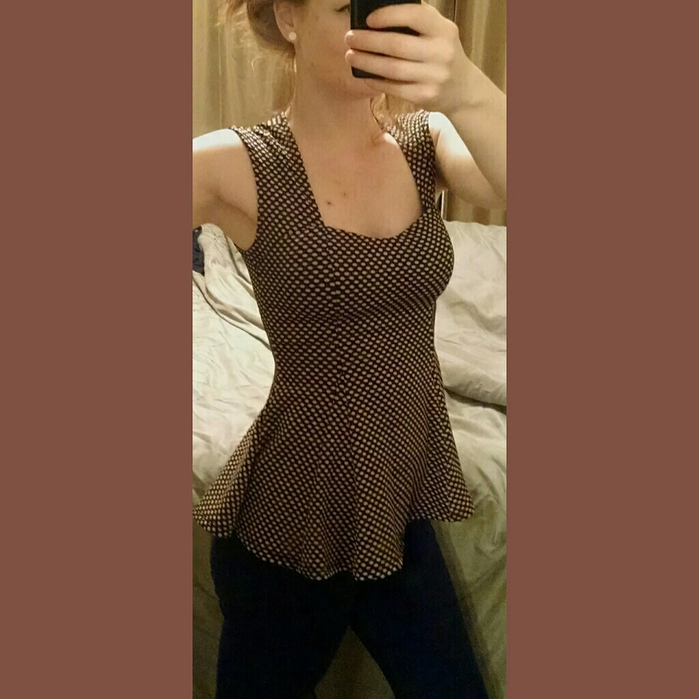 🎊SALE🎊Polka Dot Peplum Shirt
