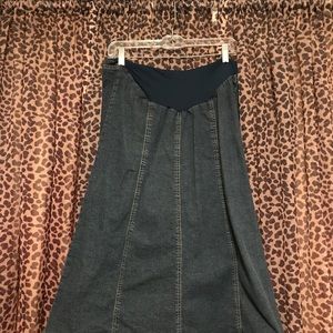 Motherhood Maternity Jean Skirt