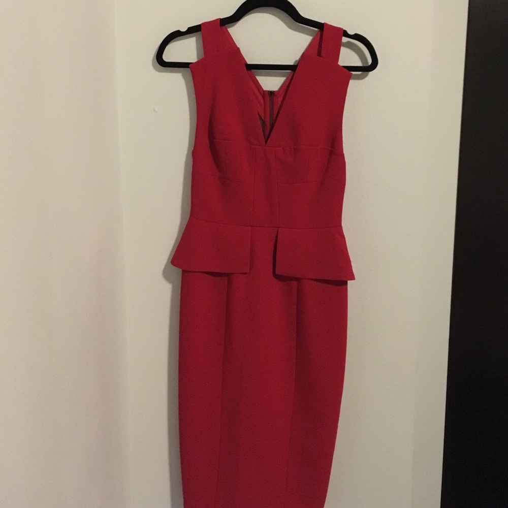 BCBG Red Midi Dress