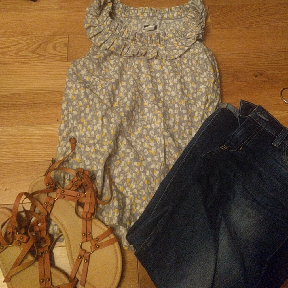 J.crew sleeveless blouse