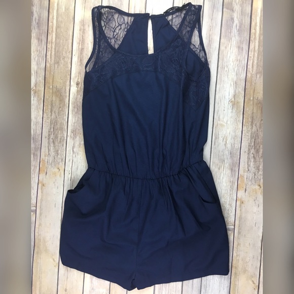 boutique Pants - Women's navy blue romper size medium