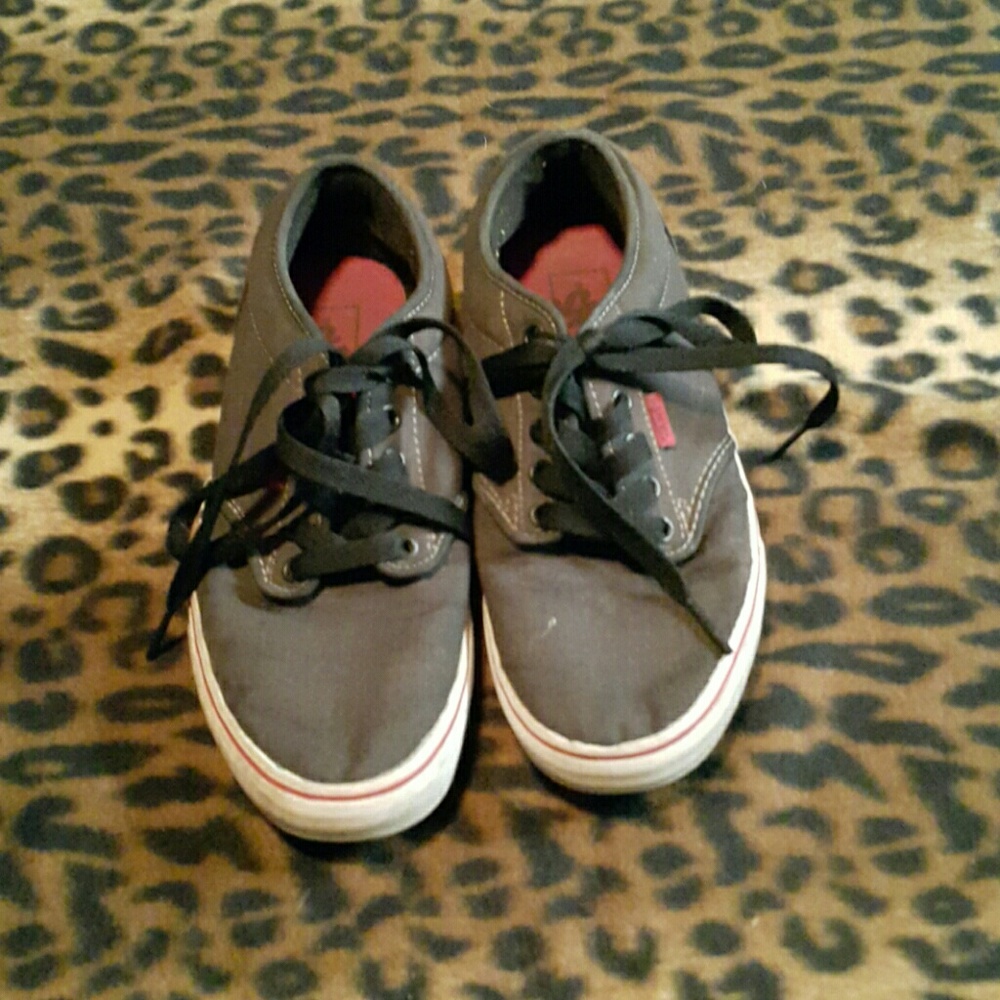 Red and black vans
