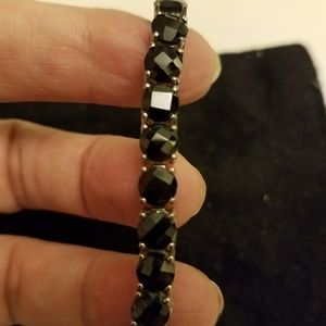 Sparkling Black Spinell Tennis Bracelet
