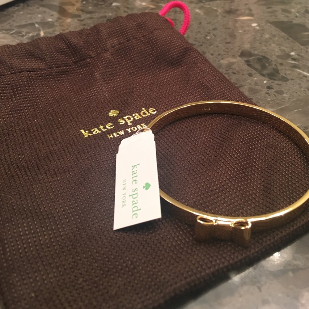 Kate spade rose gold bow bracelet