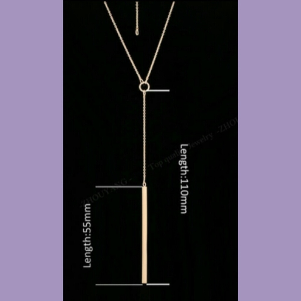 Oh So Sexy Rose Gold Circle Bar Necklace~New! - Picture 4 of 7