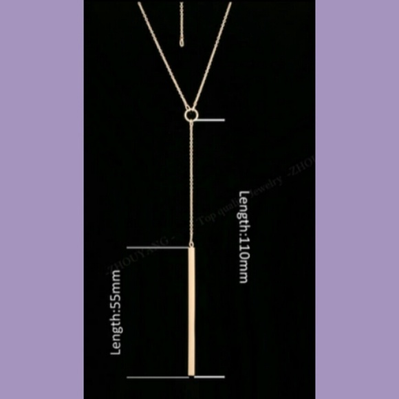 Oh So Sexy Rose Gold Circle Bar Necklace~New! - Picture 4 of 7