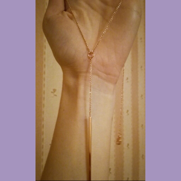 Oh So Sexy Rose Gold Circle Bar Necklace~New! - Picture 6 of 7