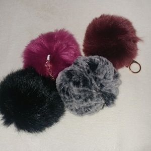 2 for 5$ Faux fur keychains