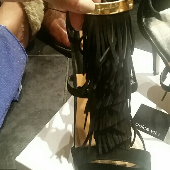 DV dolce vita Fringed Dress Sandals - Picture 4 of 4