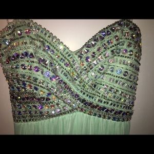 Mint green prom dress size 7/8