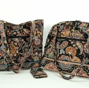 Vera Bradley Kensington 3pc Set Retired Print