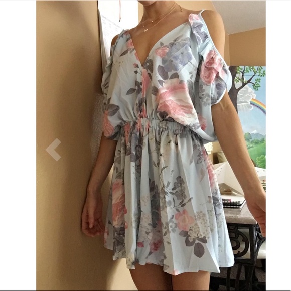 Floral play suit summer jumper romper S-XL - Picture 4 of 4