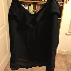 Spaghetti strap black blouse
