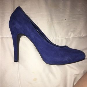 Jessica Simpson Blue Suede Pumps
