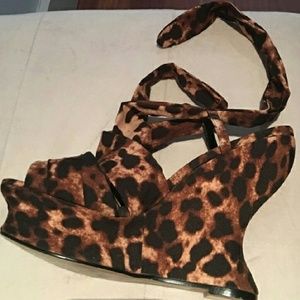 Miss Sixty Leapard Wedges