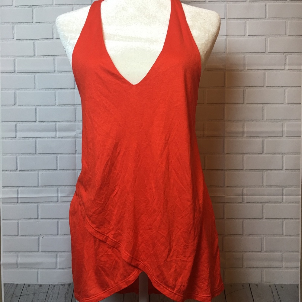 Banana  Republic Orange Criss Cross Sexy Tank
