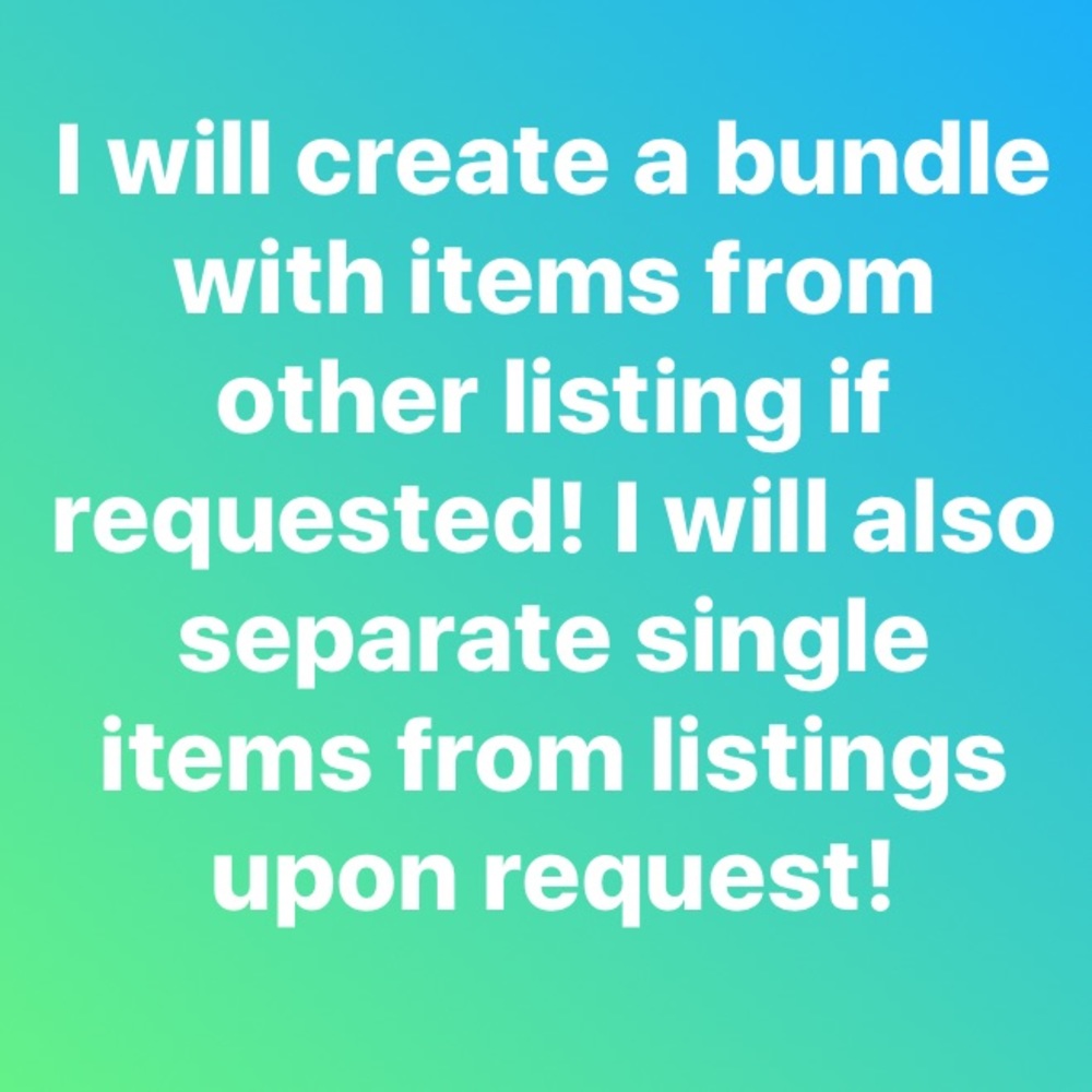 Create your own Bundle/Single Item