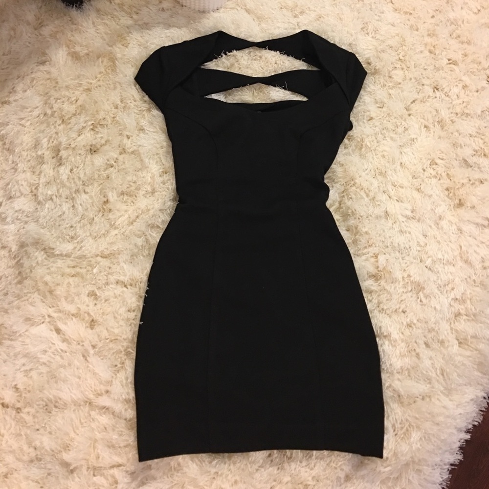Asos black mini dress