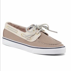 Cream and white Sperry top-sider size 8 chic boat