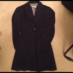 Navy Blue Marnie West short coat