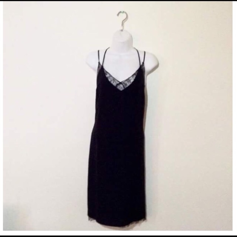 BCBGeneration Black Lace Slip Dress - Picture 3 of 4