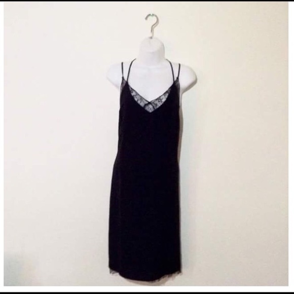 BCBGeneration Black Lace Slip Dress - Picture 3 of 4