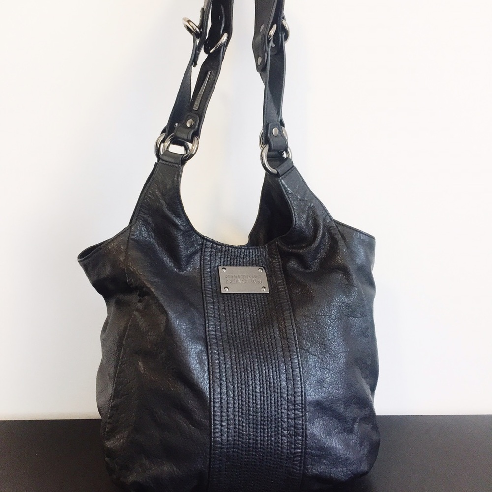 Kenneth Cole Reaction Black Vegan Leather Bag
