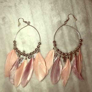 Feather earrings
