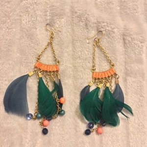 Beautiful feather earrings!