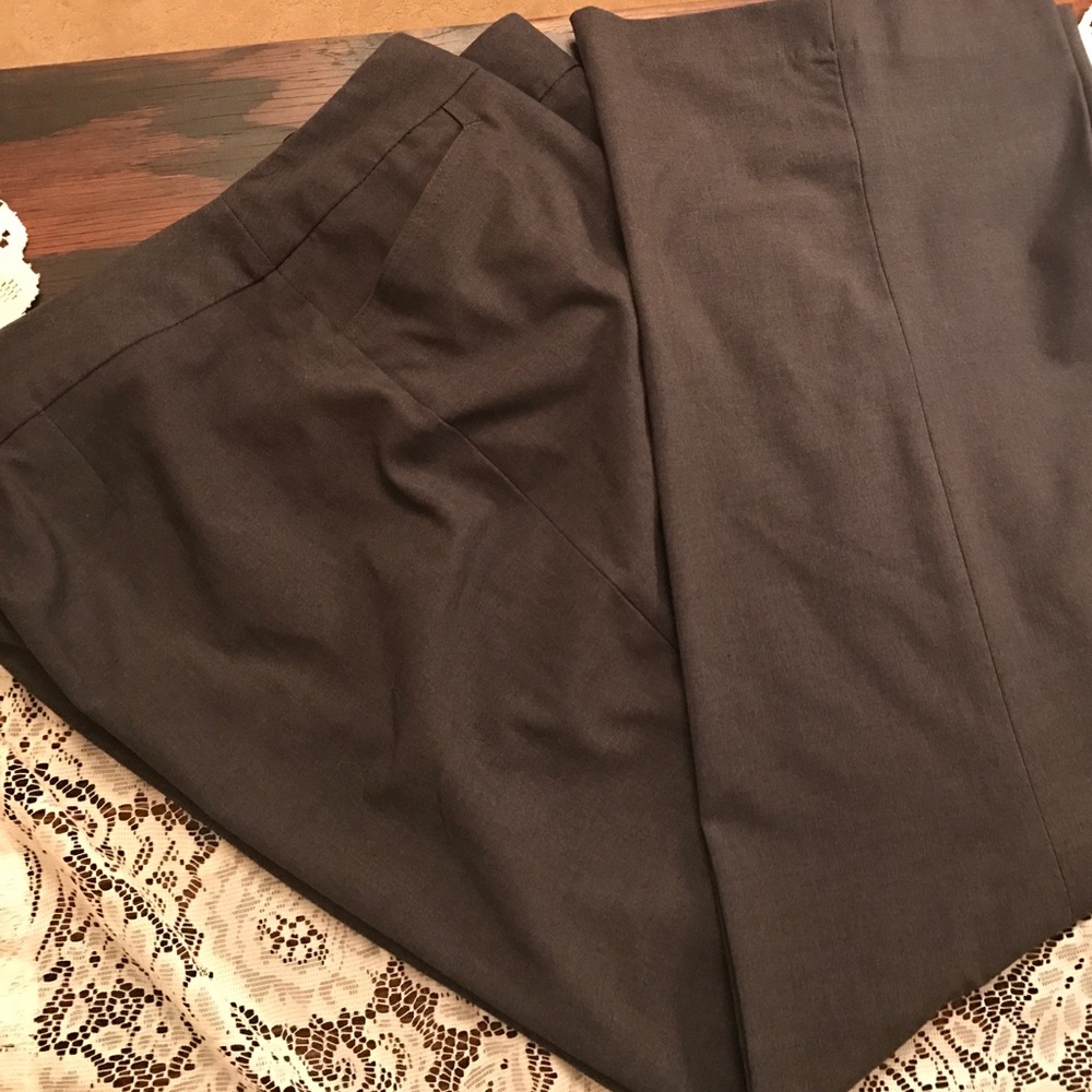 Charcoal gray dress slacks