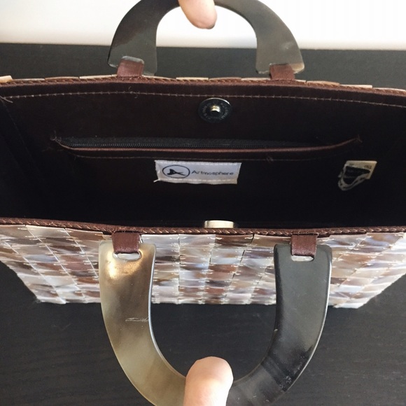 Shell Evening Handbag Brown - Picture 2 of 3