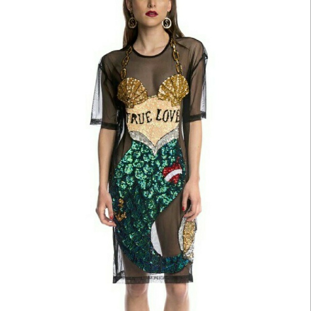 Sequined Mermaid Slip