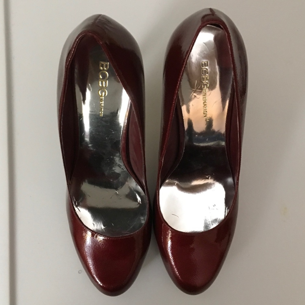 10B/40 BCDG Red Patent Leather Heel