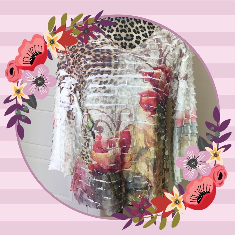 🍒2 x $10🍒 Pretty Girly Floral Top