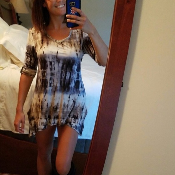 Tye Dye V Neck Tunic - Picture 4 of 5