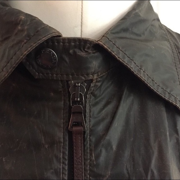 Prada - Rare Neoprene "Paper Bag" Crinkle Bomber - Picture 2 of 6