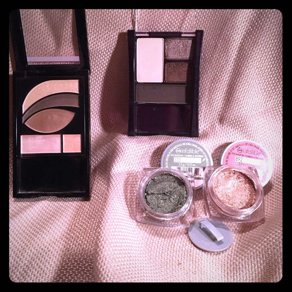 Maybeline, Revlon and Loreal Eyeshadow Bundle