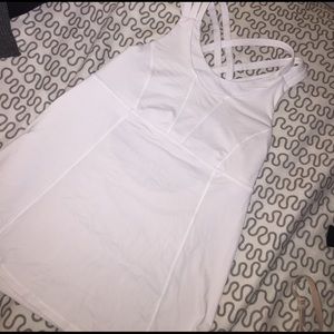 White lululemon workout tank