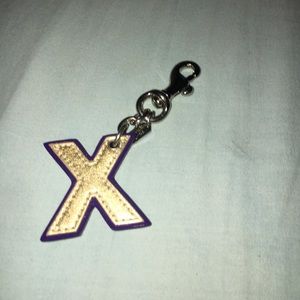 Coach letter X fob