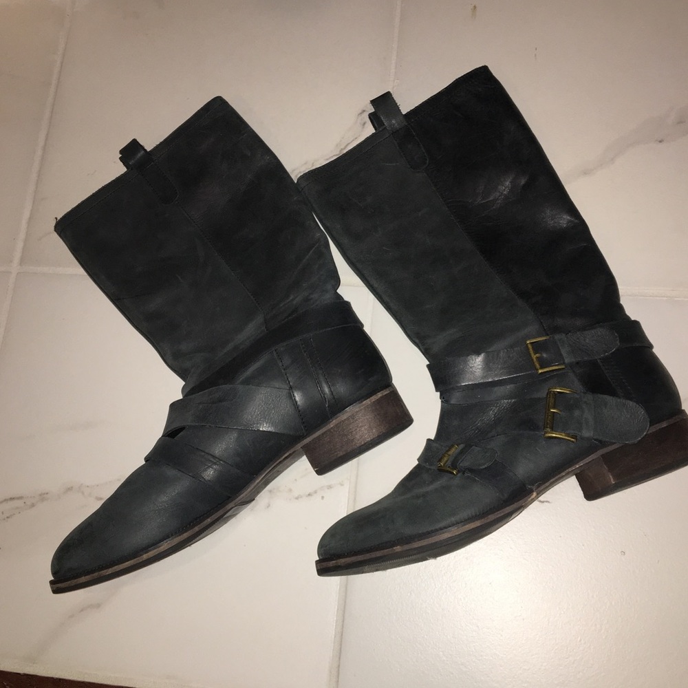 Moto Buckle Boots
