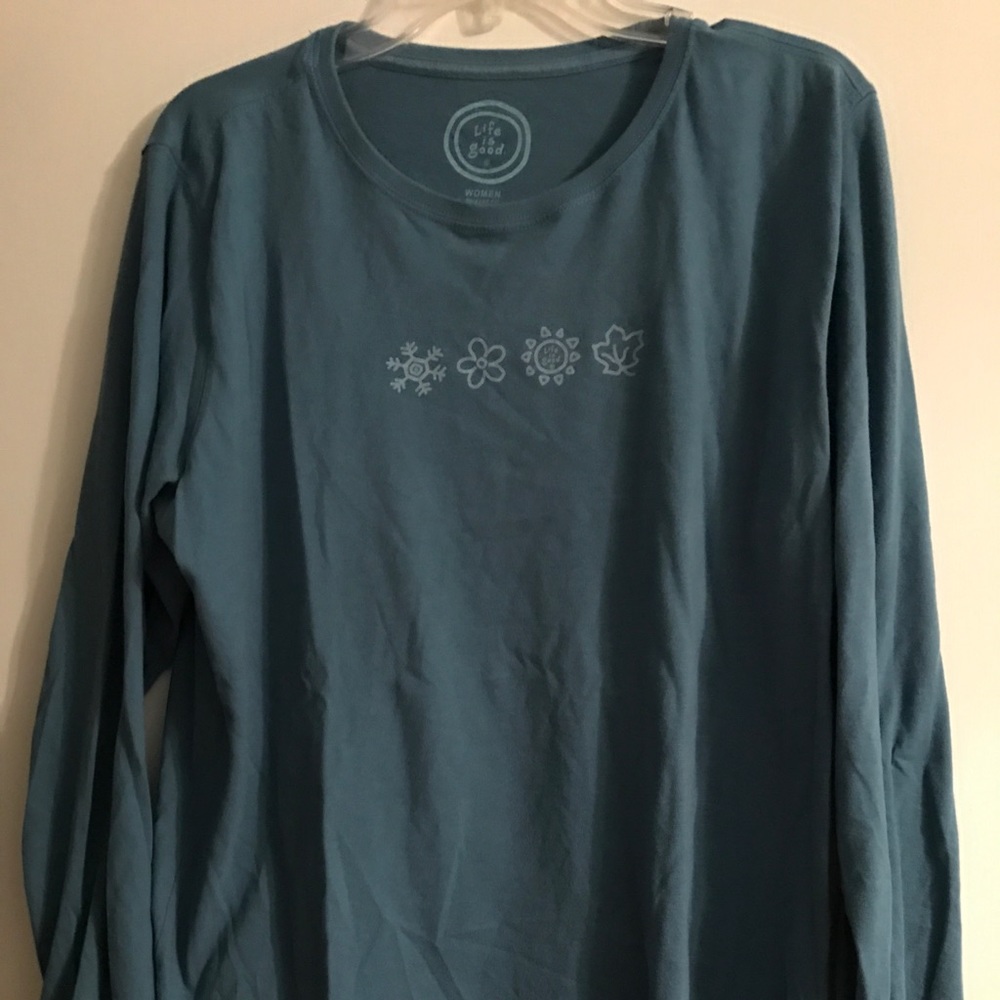 Life is Good long sleeve, large T shirt.