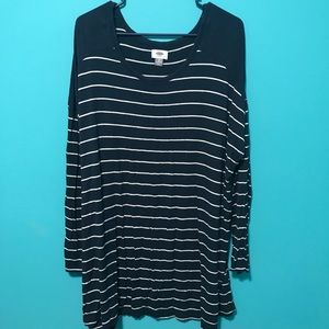 Long sleeved striped shirt
