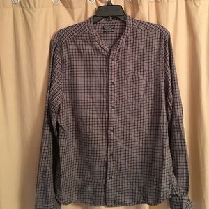 All Saints banded collar shirt