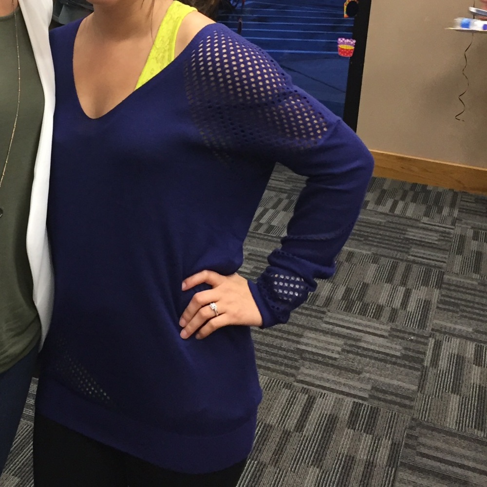 Express blue sweater
